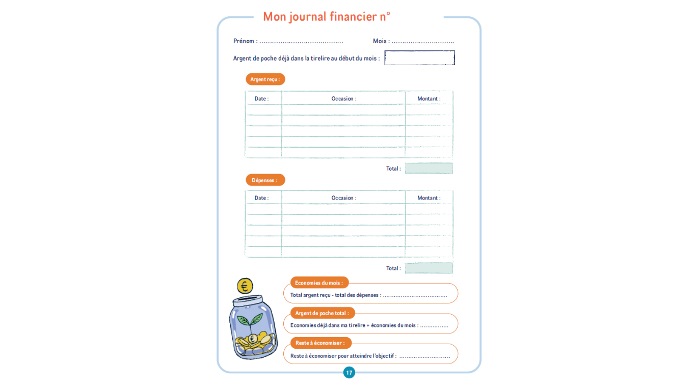 Izi'book "Le cahier d'éducation financière à partir de 7 ans"
